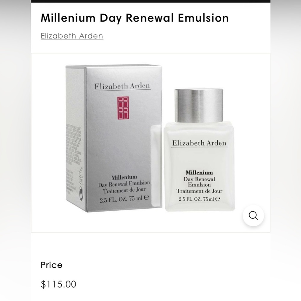 Elizabeth Arden Millenium Day Renewal Emulsion  boxes New sealed